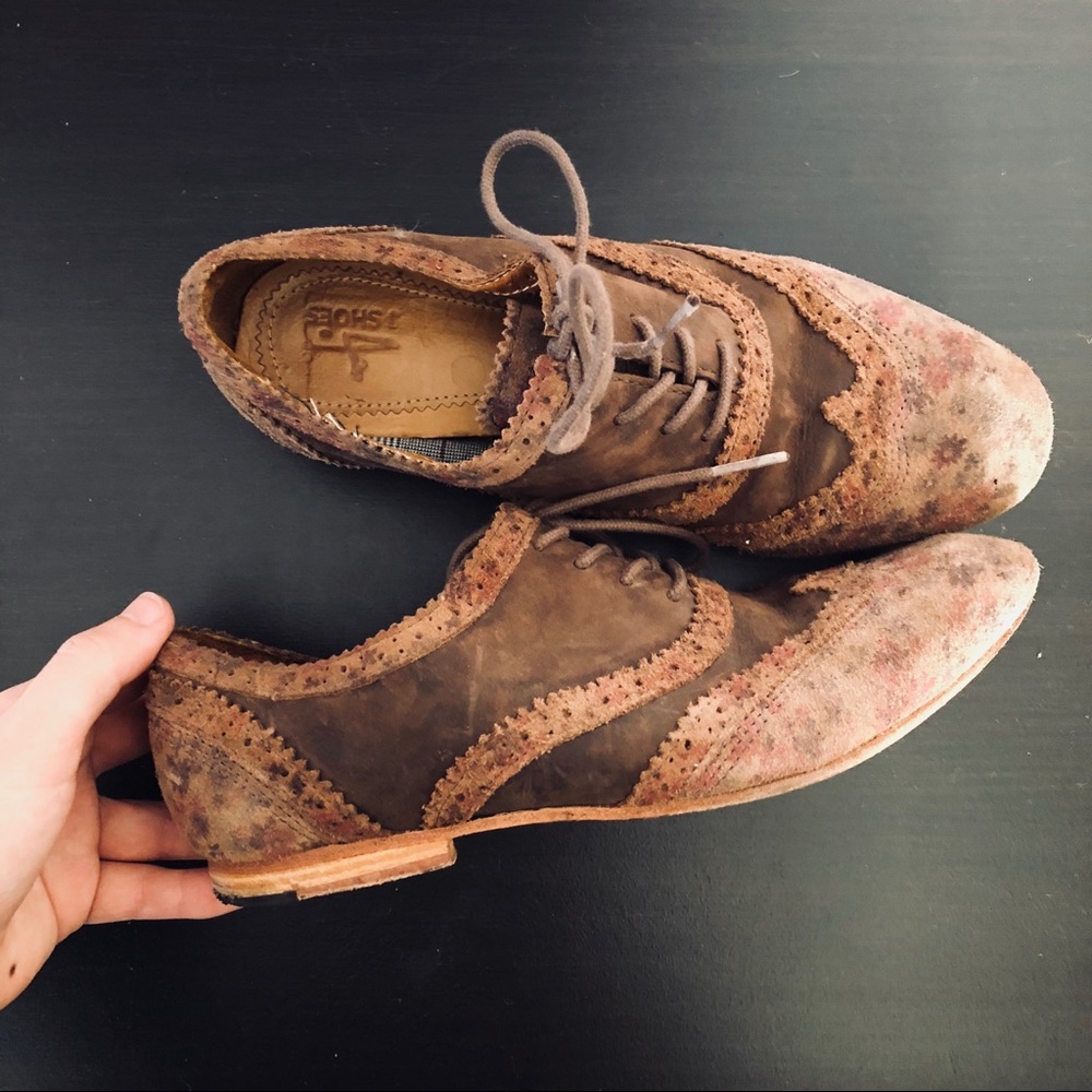 Leather Floral Shoes